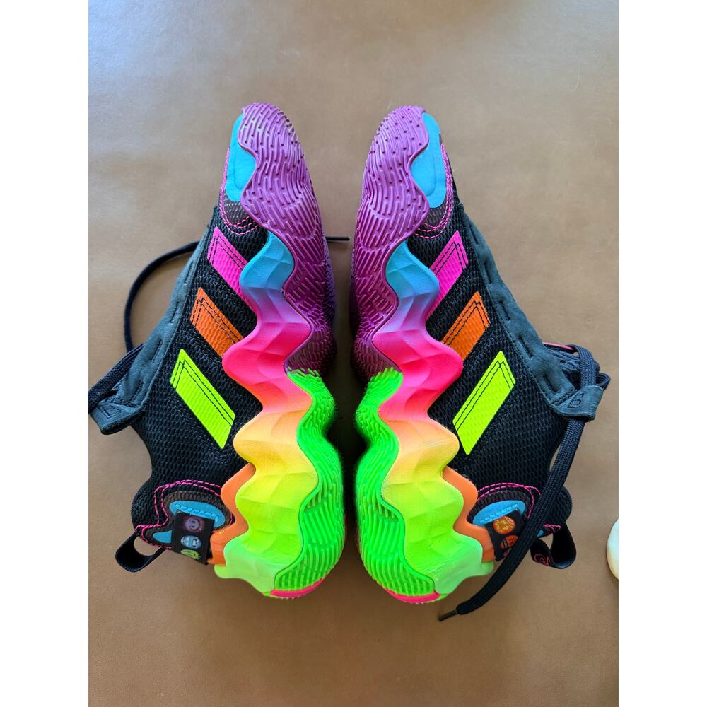 Adidas DON Issue 3 Ace For Pat Mens 8 Basketball Shoe Neon MulticolorLightstrike